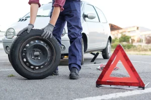 roadside tire change service